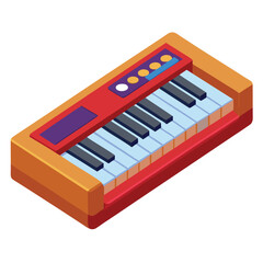 Fototapeta premium Keyboard gaming instrument isolated on white background