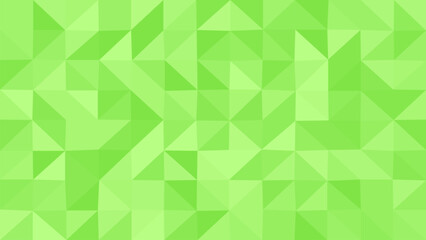 Green vector background with geometric triangle pattern, ideal for modern, eco-friendly, or digital presentation design.