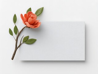 Fototapeta premium Paper Rose & Promise
