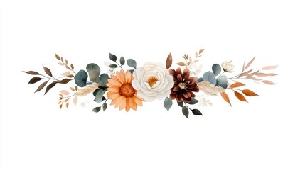 Elegant Floral Arrangement with Soft Tones and Natural Accents