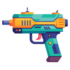 Light gun gaming instrument isolated on white background