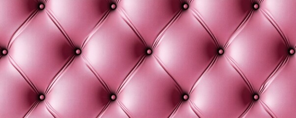 A close-up view of a pink tufted fabric surface. showcasing its texture and design. ideal for upholstery. fashion. or interior decor projects