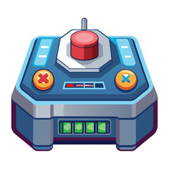 Motion sensor gaming instrument isolated on white background