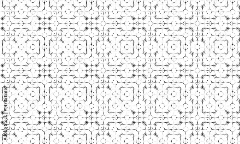 Poster traditional pattern background with square geometric shape | seamless pattern with geometric line fo
