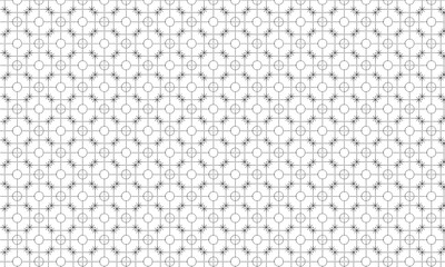 Traditional pattern background with square geometric shape | Seamless pattern with geometric line for texture, textile, fabric, decoration, banner, art, packaging with silver color