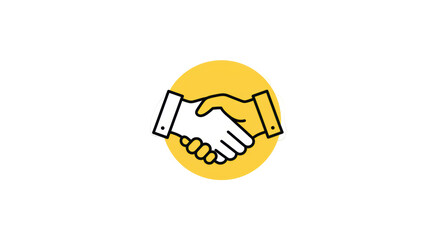 Handshake Icon: Agreement, Partnership, and Collaboration