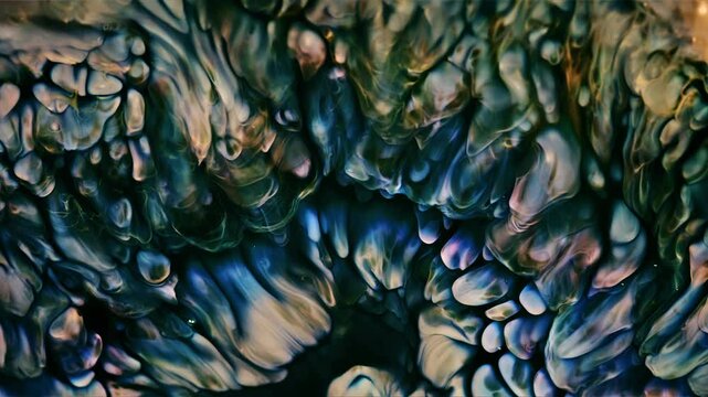 Abstract Ink Paint Diffusion Paradox Illusion Shapes