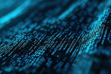 Abstract digital code display