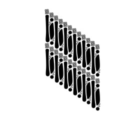 Traditional Indonesian parang batik pattern