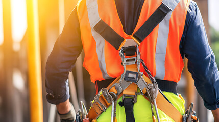 Construction Worker in Safety Gear