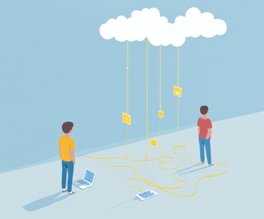 Cloud computing connection