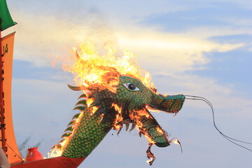 dragon on the roof