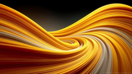 Abstract swirling ribbons