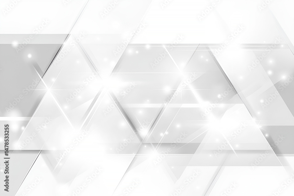 Poster abstract geometric background of modern style with shimmering light and triangle shapes design for d