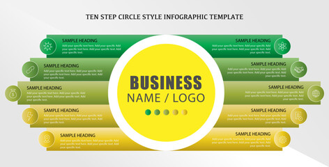 Obraz premium Modern Panel Infographic Template, Business infographics template design, elegant business infographics 