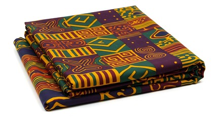 African print fabric textile material colorful patterns traditional design for sewing and crafts project