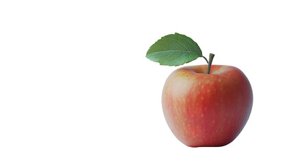 Fresh red apples on white background