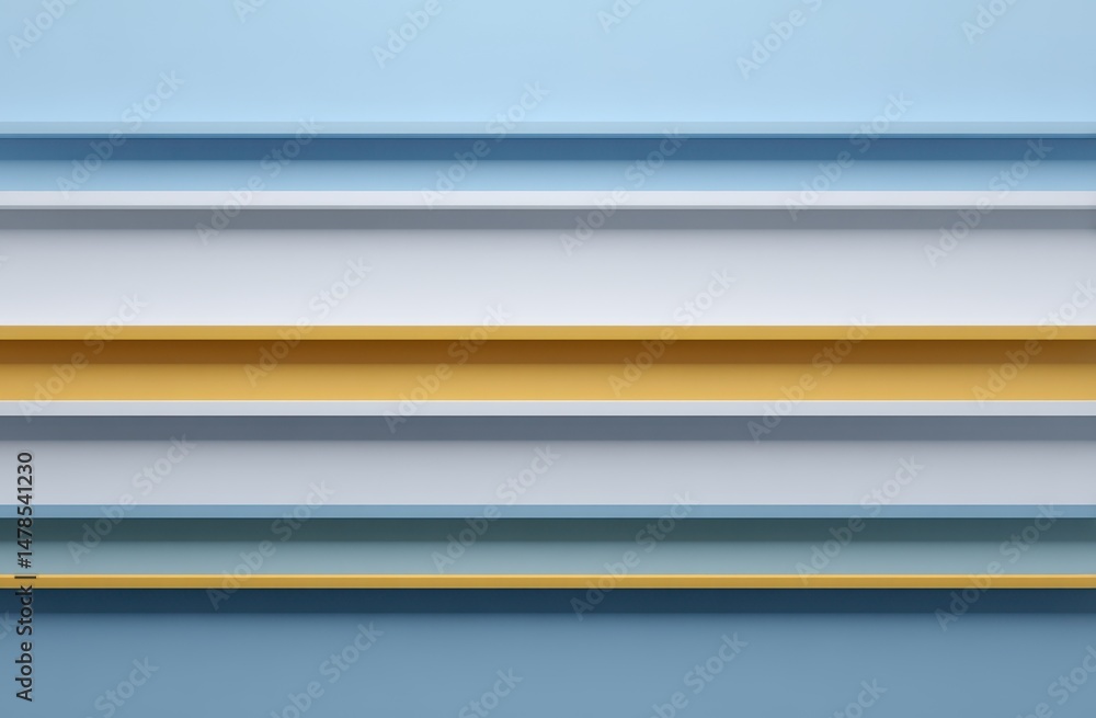 Poster abstract horizontal lines of pastel colors, creating a calm visual effect.