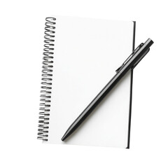 Clean Minimalist Workout Planner Journal  isolated on a transparent background