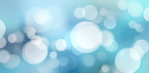 Delicate light circles on a pale blue background.