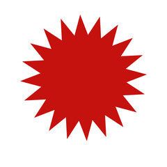 Star burst sticker vector