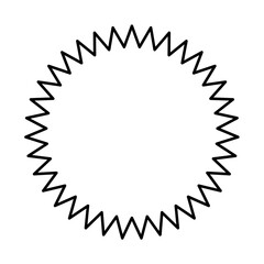 Star burst sticker vector