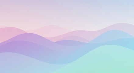 Obraz premium Abstract Pastel Waves Background with Soft Gradient Texture