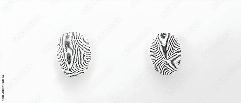 Poster abstract fingerprint pattern design