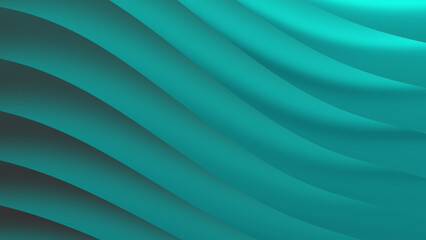 Teal wavy lines create a captivating abstract gradient background. Ideal for modern designs, web backgrounds, and artistic projects.