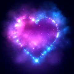 Glowing heart nebula