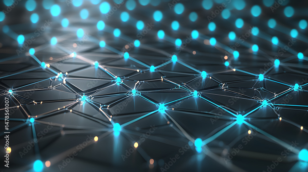 Poster visualize ai neural network dynamics digital realm abstract art minimalist design aerial perspective