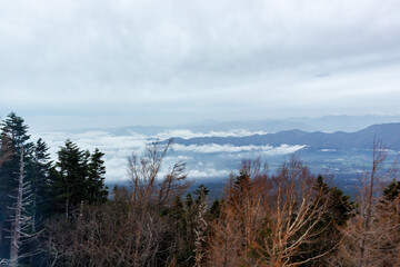 富士山五合目（2305m）から見る雲海と山中湖。
山梨県南都留郡富士山五合目 - 2025
