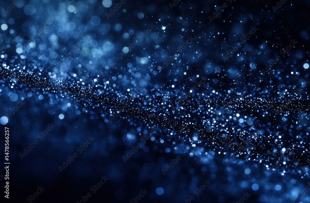 Poster abstract digital artistic representation of glittering particles.