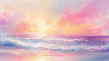 Pastel Sunset Seascape