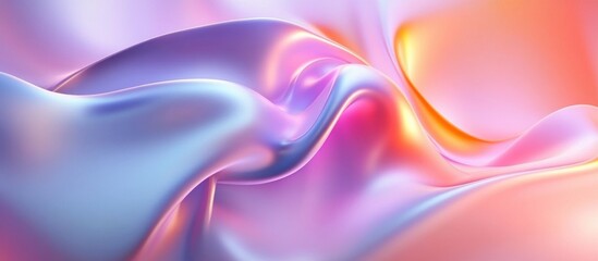 Abstract Colorful Gradient 3d Wave Background Wallpaper