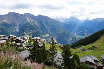 view of Riederalp village - Switzerland