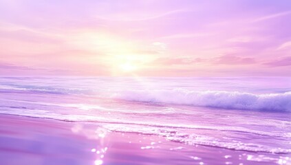 Pastel Sunrise over the Ocean