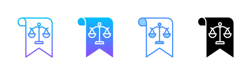 Fototapeta premium Counsel Multi Style Icon Set