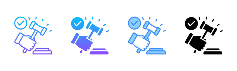 Judgment Multi Style Icon Set