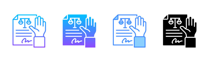 Deposition Multi Style Icon Set