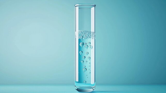 Animated icon of a test tube with a bubbling liquid