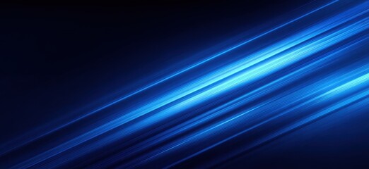 Diagonal blue light streaks on a dark background