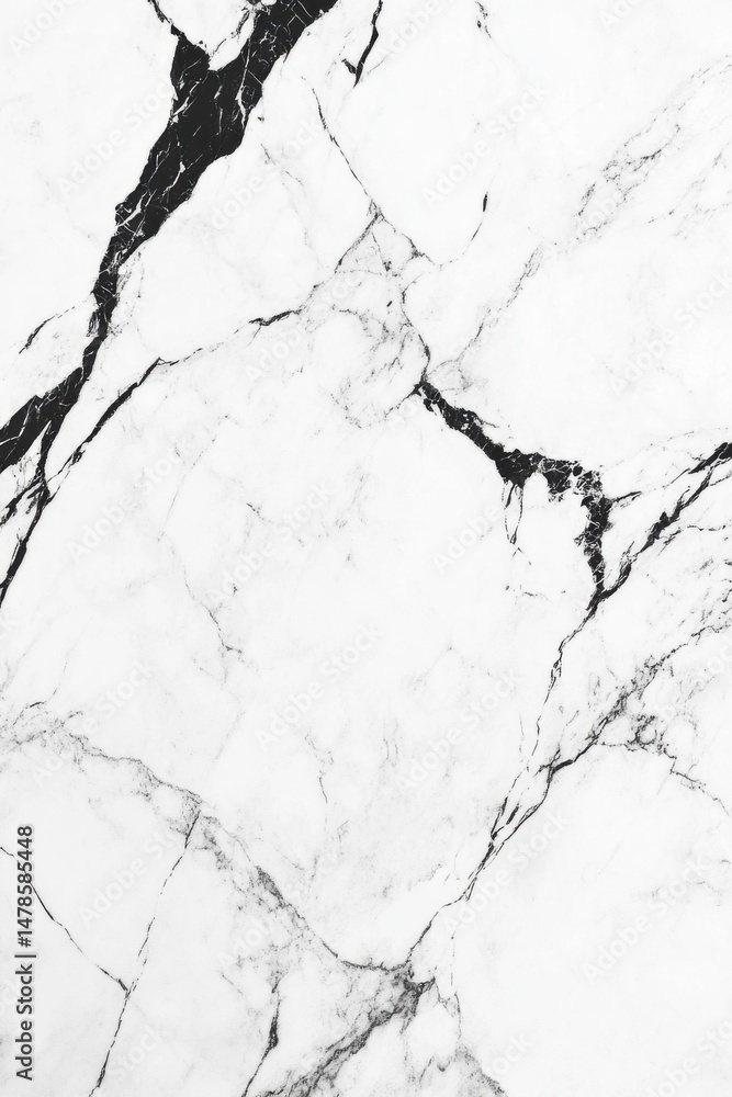 Poster elegant white marble texture with dark veins close up abstract background for design projects and pr