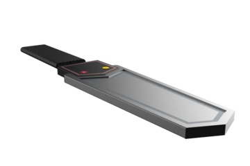 UNIVERSAL HAND HELD METAL DETECTOR PROFESSIONAL, Black Handheld, for Security Screening Purposes, Portable Metal Detection Scanner for Identifying Concealed Metallic Objects, Inspection Tool on a PNG 