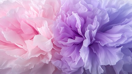 Fototapeta premium Soft pastel peonies in pink and purple hues