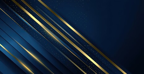 Abstract design with diagonal lines and gold accents.