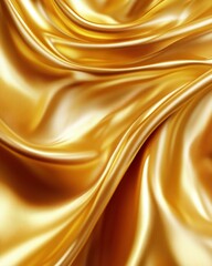 Gold fabric texture close up