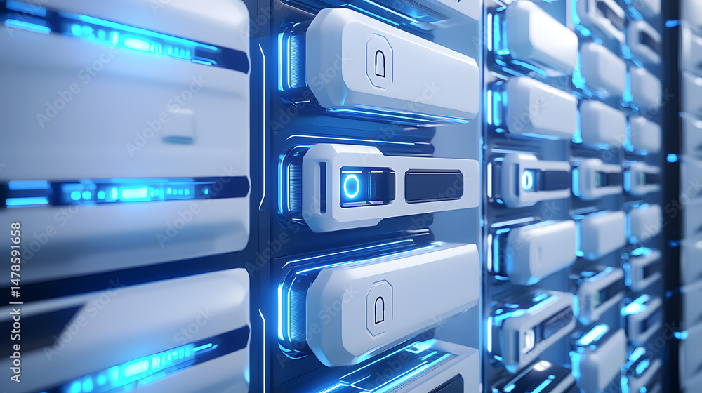 Poster enhancing cybersecurity with digital locks and firewalls virtual environment infographic viewpoint s