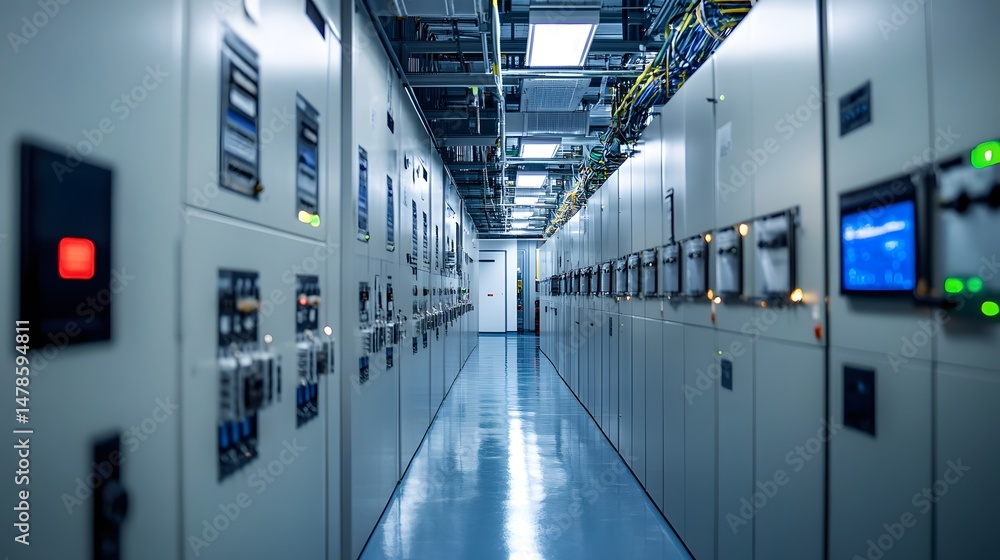 Poster server rack in a data center