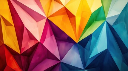 Obraz premium Colorful abstract polygonal shapes overlapping